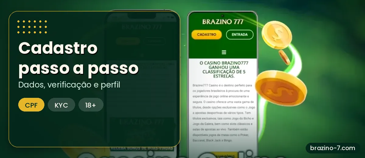 Formulário de cadastro Brazino777